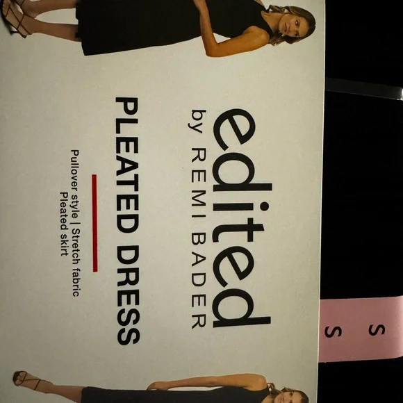 Edited by Remi Bader Black Pleated Dress - Picture 10 of 12